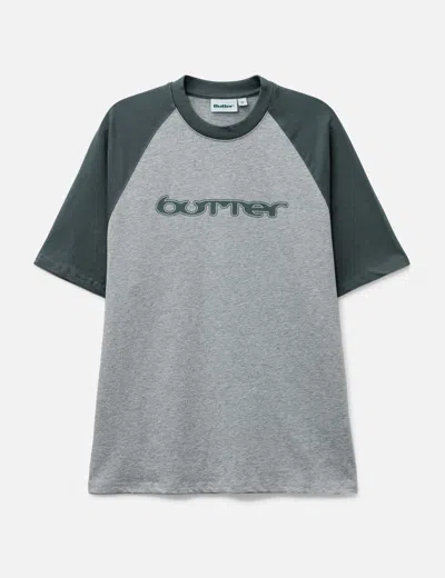 Butter Goods Witness Raglan T-shirt In Gray
