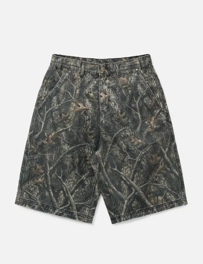 Butter Goods Work Shorts In Green