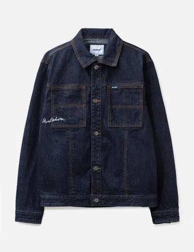 Butter Goods X Daniel Johnston Bull Selvedge Denim Jacket In Blue