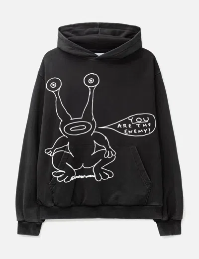 Butter Goods X Daniel Johnston Enemy Pullover Hood In Black