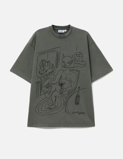 Butter Goods X Daniel Johnston Satan T-shirt In Gray