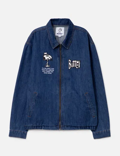 Butter Goods X Peanuts Spike Jacket In Blue