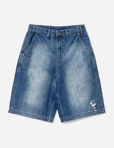 Butter Goods X Peanuts Spike Work Shorts In Blue