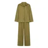 Butter Green Women's Long Pyjama Set - The Pistachio In Green
