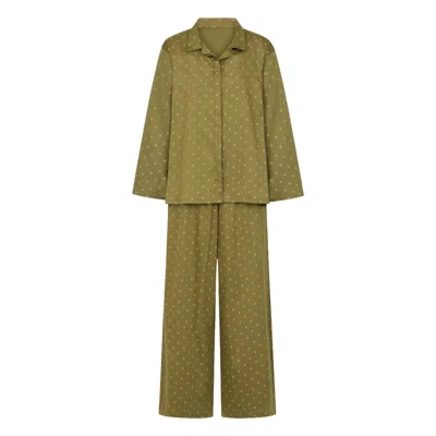 Butter Green Women's Long Pyjama Set - The Pistachio