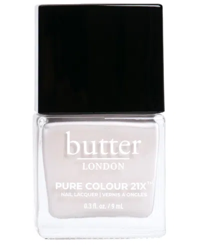 Butter London Pure Color 21x Nail Lacquer, 0.3 Oz. In Blustery Day (light Gray Crã¨me)