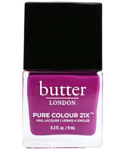 Butter London Pure Color 21x Nail Lacquer, 0.3 Oz. In Bonkers (cool Magenta Crã¨me)