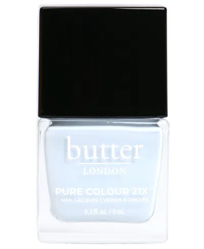 Butter London Pure Color 21x Nail Lacquer, 0.3 Oz. In Candy Floss (soft Powder Blue Crã¨me)