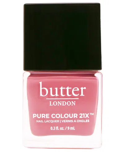 Butter London Pure Color 21x Nail Lacquer, 0.3 Oz. In Coming Up Roses (rosy Pink Crème)
