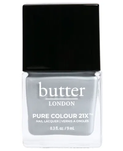 Butter London Pure Color 21x Nail Lacquer, 0.3 Oz. In London Fog (soft Stormy Blue Crã¨me)