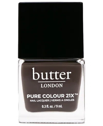 Butter London Pure Color 21x Nail Lacquer, 0.3 Oz. In Mink Gray (warm Gray Crème)