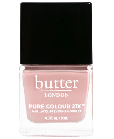 Butter London Pure Color 21x Nail Lacquer, 0.3 Oz. In Piece Of Cake (soft Dusty Pink Crème)