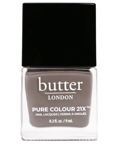 Butter London Pure Color 21x Nail Lacquer, 0.3 Oz. In Ta-ta (soft Gray Crème)