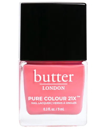 Butter London Pure Color 21x Nail Lacquer, 0.3 Oz. In Trout Pout (bright Coral Crã¨me)