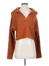 Butter Melon Pullover Sweater In Orange