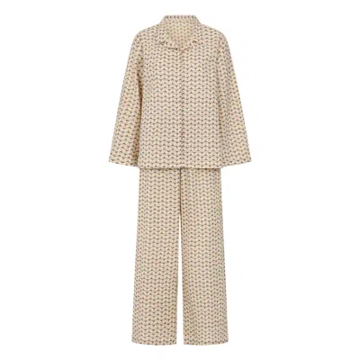 Butter Neutrals Women's Long Pyjama Set - The Peanut