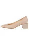 BUTTER NOVELLA BLOCK HEELED PUMP IN BIRCH