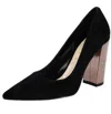 Butter Women's Dutch Pointed Heels In Black Suede In Black