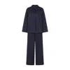 Butter Women's Long Pyjama Set - The Blueberry In Blue