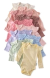 Butterblu Babies'  Ashley Assorted 10-pack Bodysuits In Multi