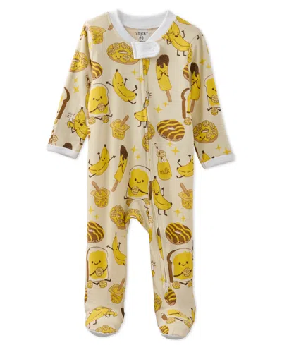 Butterblu Baby Boys' And Baby Girl's Scout 2-way Zip Footed Coveralls In Brown