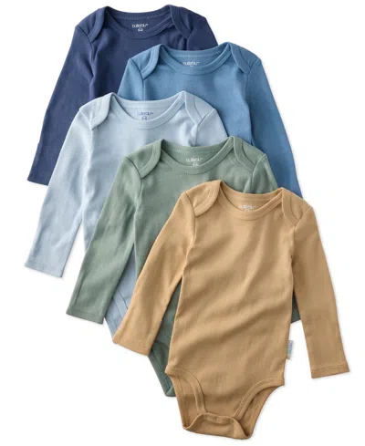 Butterblu Baby Boys' Blake Long-sleeve Bodysuits, 5-pack In Multi