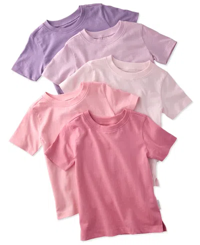 Butterblu Baby Boys' Or Baby Girls' Round Neck Short-sleeve T-shirt, 5-pack In Multi