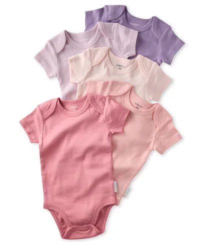 Butterblu Baby Boys' Or Girls' Short-sleeve Bodysuit, 5-pack In Multi