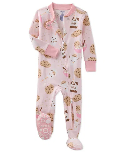 Butterblu Baby Cruz Footed Sleeper Pajama In Pink