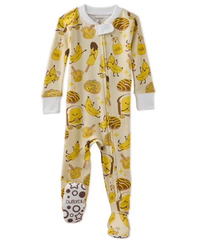 Butterblu Baby Cruz Footed Sleeper Pajama In Yellow