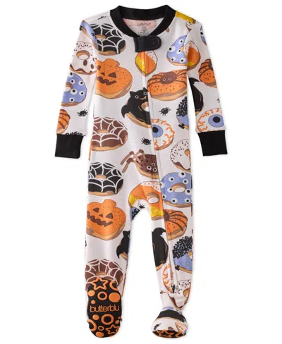 Butterblu Baby Cruz Halloween Cotton Snug-fit Footed Pajamas In Multi