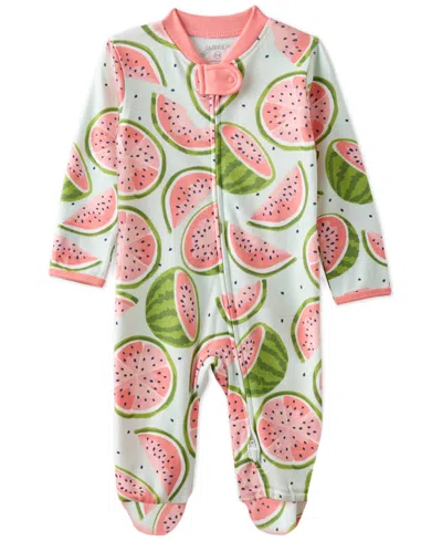 Butterblu Baby Girls Scout 2-way Zip Footed Sleep And Play Coveralls In Multi