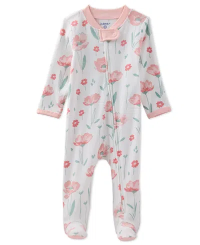Butterblu Baby Girls Scout 2-way Zip Footed Sleep And Play Coveralls In Floral Fields