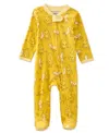 Butterblu Baby Scout Sleep And Play Bodysuit In Yellow