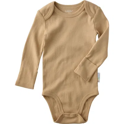 Butterblu Babies'  Blake Long Sleeve Organic Cotton Assorted 5-pack Bodysuits In Brown