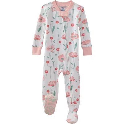 BUTTERBLU BUTTERBLU CRUZ ONE-PIECE ORGANIC COTTON FOOTIE PAJAMAS