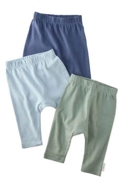 Butterblu Babies'  Harlowe Organic Cotton Assorted 3-pack Harem Pants In Multi