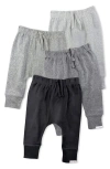 Butterblu Babies'  Jordan Assorted 4-pack Organic Cotton Joggers In Multi