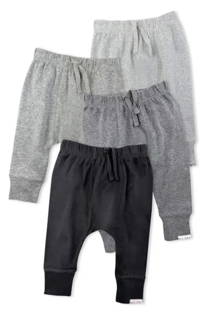 Butterblu Babies'  Jordan Assorted 4-pack Organic Cotton Joggers In Multi