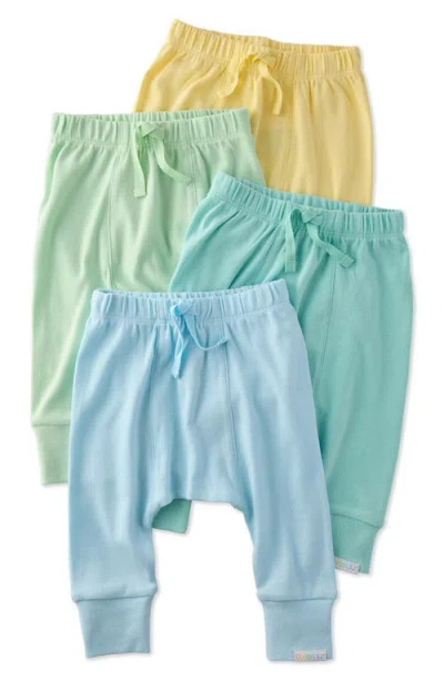 Butterblu Babies'  Jordan Assorted 4-pack Organic Cotton Joggers In Multi