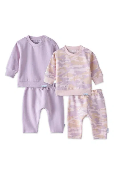 Butterblu Kids' Crewneck & Joggers Set In Purple