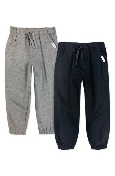 Butterblu Kids' Jayden 2-pack Organic Cotton & Recycled Polyester Sweatpants In Black