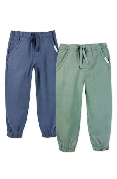 Butterblu Kids' Jayden 2-pack Organic Cotton Blend Sweatpants In Multi