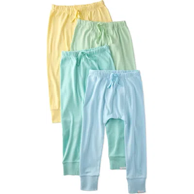 Butterblu Babies'  Kids' Jordan Assorted 4-pack Organic Cotton Joggers In Multi