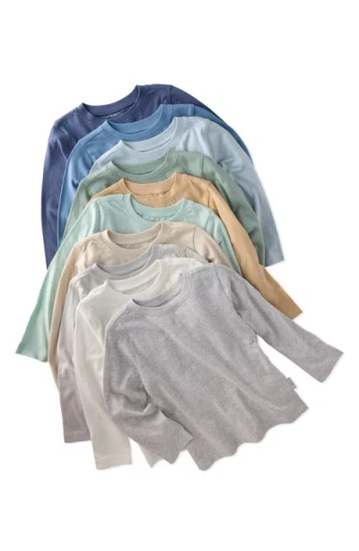 Butterblu Babies'  Kids' London 5-pack Assorted Organic Cotton T-shirts In Multi