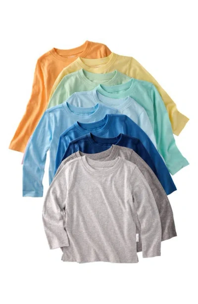 Butterblu Babies'  Kids' London 5-pack Assorted Organic Cotton T-shirts In Multi