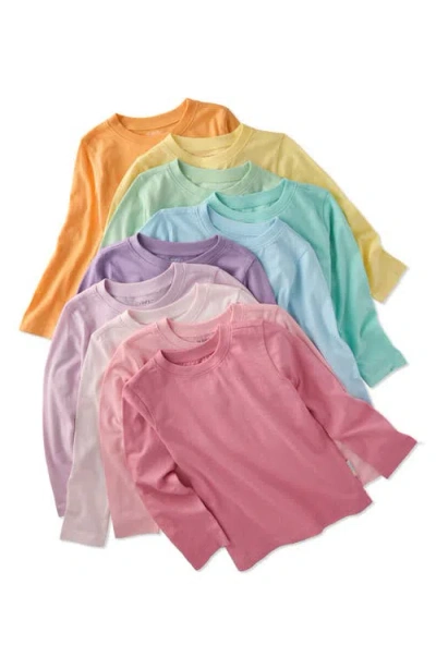 Butterblu Babies'  Kids' London Assorted 10-pack Organic Cotton T-shirt In Multi
