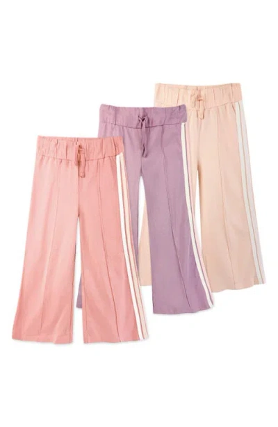 Butterblu Kids' Wilder 3-pack Organic Cotton Sweatpants In Multi