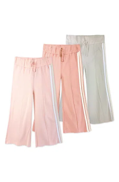 Butterblu Kids' Wilder 3-pack Organic Cotton Sweatpants In Multi