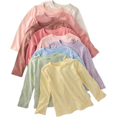 Butterblu Babies'  London 10-pack Assorted Organic Cotton T-shirts In Multi